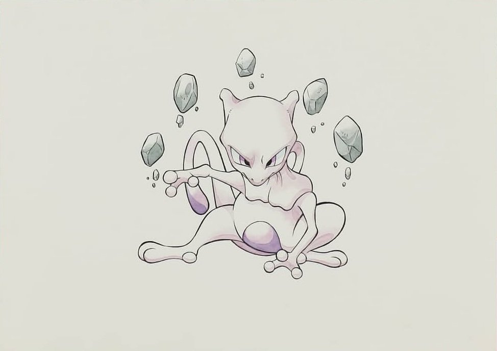El_Aleph87's tweet photo. For years, it was widely believed that Ken Sugimori was in charge of the Bandai Pokémon Carddass artwork, but it was actually @utsuboy Masaya Shiozaki, an illustrator who worked under GAME FREAK's supervision, who was responsible for them! https://t.co/xTZ8uqU4dW