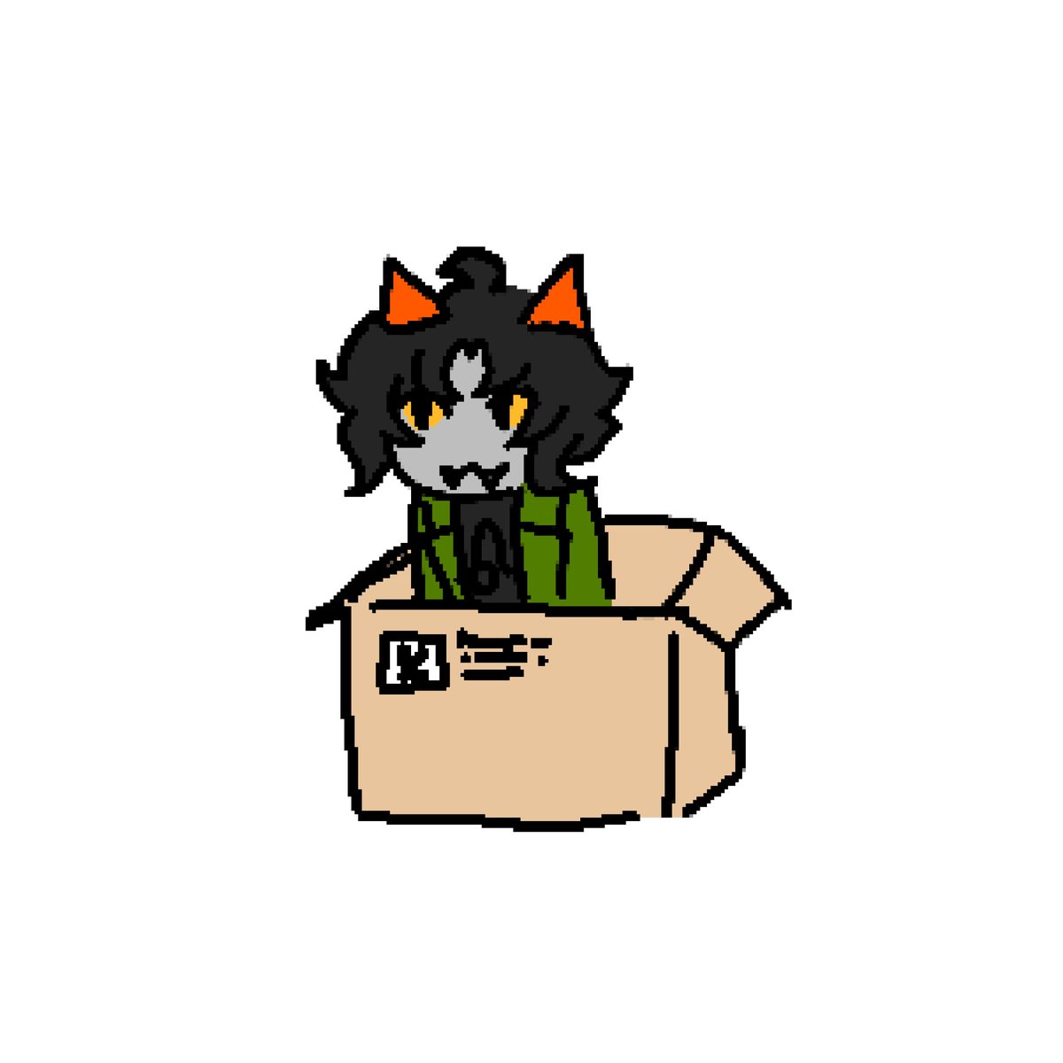 Wwhqwq's tweet photo. Nepeta in da box https://t.co/kuDcJehX7X