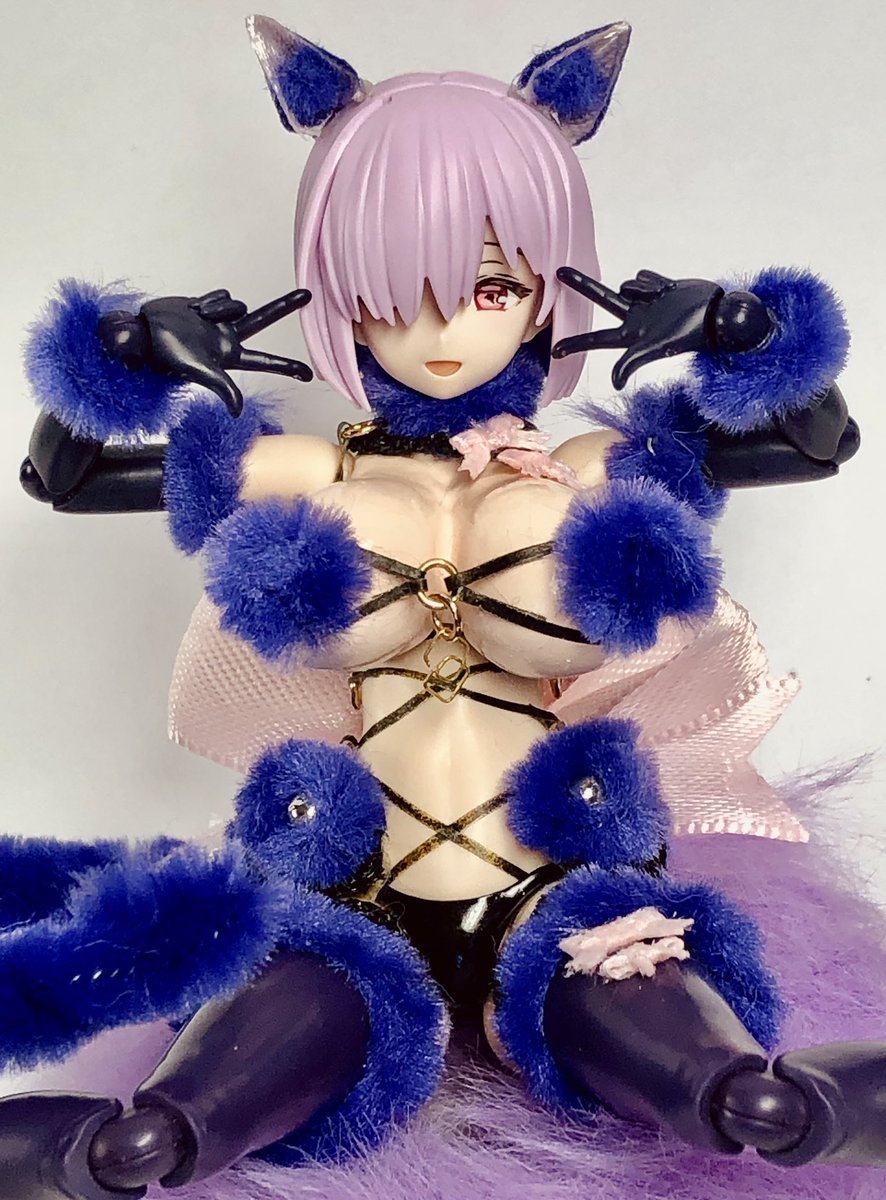 miMineMimi33n33's tweet photo. #30MLで遊ぼう #30MS #FGO    
　マシュ・キリエライト
　:デンジャラス・ビースト
　弊アカウントでは1番人気が出て嬉しい限りです。
　改造パーツは大体100均で揃うので皆様も気軽におひとつ。 https://t.co/GKmKMyF098