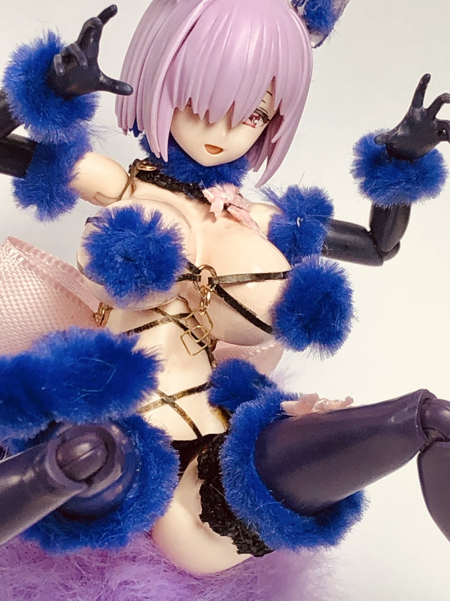 miMineMimi33n33's tweet photo. #30MLで遊ぼう #30MS #FGO    
　マシュ・キリエライト
　:デンジャラス・ビースト
　弊アカウントでは1番人気が出て嬉しい限りです。
　改造パーツは大体100均で揃うので皆様も気軽におひとつ。 https://t.co/GKmKMyF098