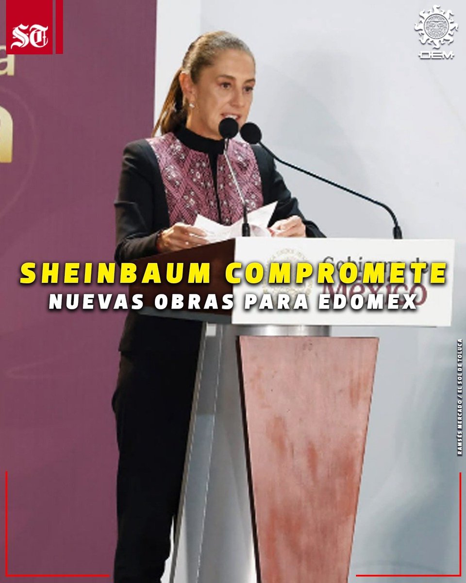 SOLTOLUCA's tweet photo. 😱📢Ante miles de mexiquenses, Sheinbaum presentó un balance de las acciones realizadas durante los primeros dos años de su administración y anunció nuevos proyectos para el Estado de México.

Aquí la nota 👇👇

https://t.co/rSGDBRj8RL https://t.co/tsSN4CAMl2