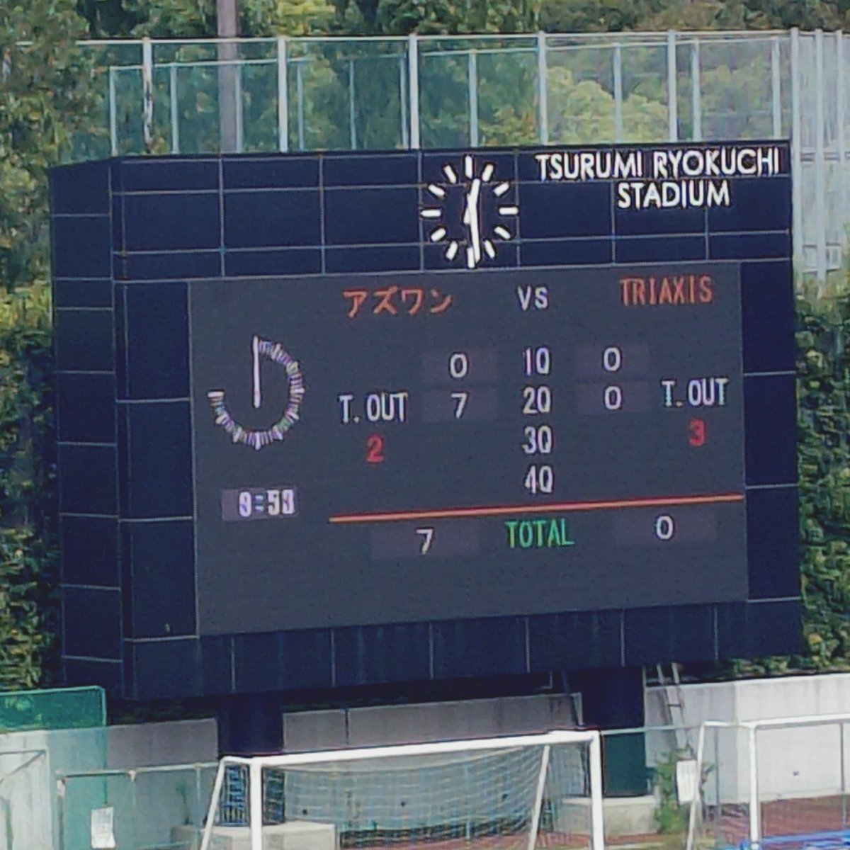 oc_comie's tweet photo. #鶴見緑地球技場
#XLeague1 #West
#アズワンブラックイーグルス
#TRIAXISJSTARS
1Qは47ydFGトライ失敗とかインセプとかまあいろいろあったんですが、2Qにようやくアズワン先制!! https://t.co/yGdI7ndCLE