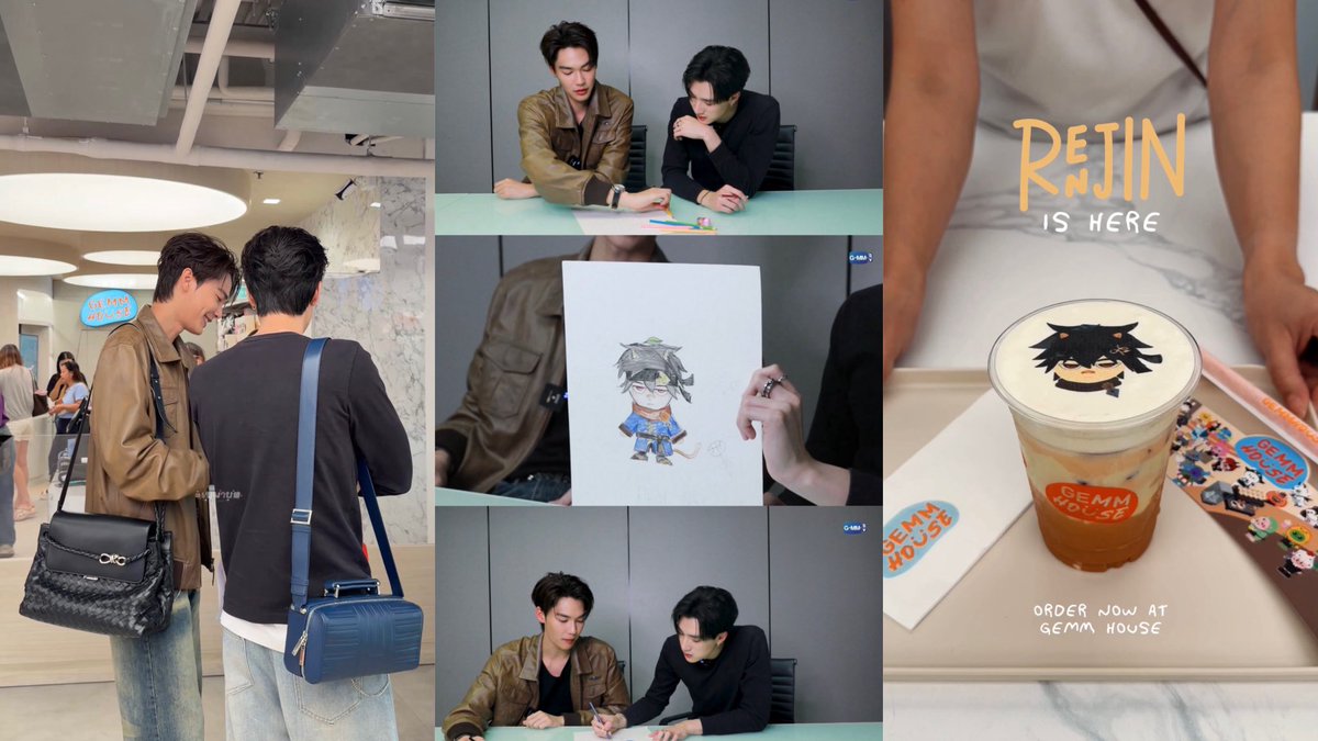 teevithe's tweet photo. OHHH ternyata waktu itu dewtee ke gemm house juga emang lagi survey buat menu renjin yaa? outfitnya emang sama kaya waktu press tour &amp; gambar maskot

27/8                                9/9                               19/9 https://t.co/cCzHM60P2K