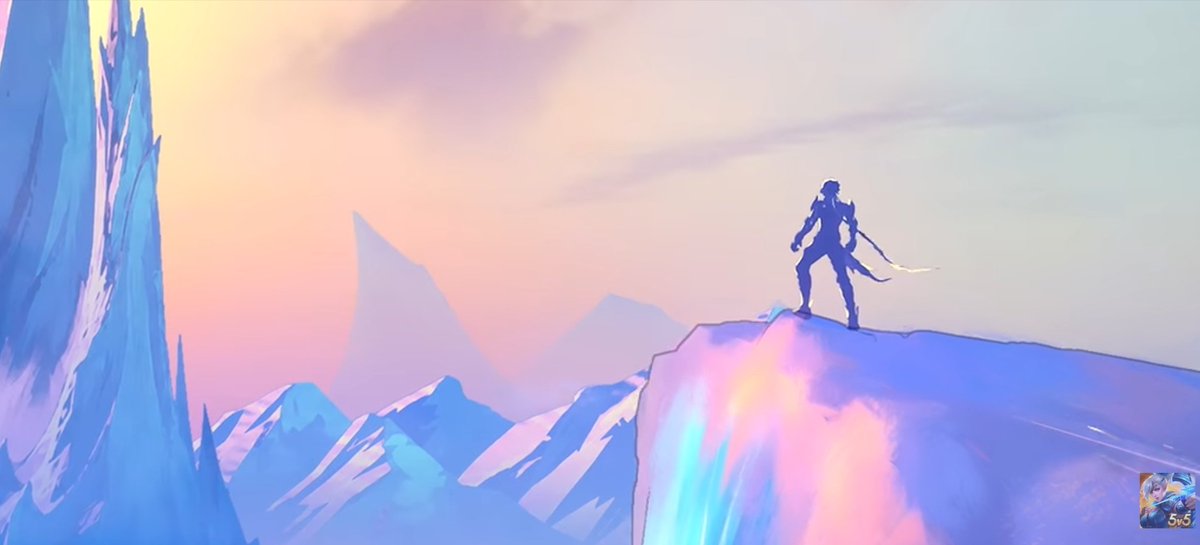 Texscithmctd's tweet photo. @Fakecu2 @flory_shar If you watch the 10th-anniversary trailer, you will see the teaser for the new hero. He is male (still human/humanoid 🫩) and seems to be in Northern Vale. Also, upcoming heroes sometimes have Chinese code names even though they are not Chinese https://t.co/9DsNFCu3zH