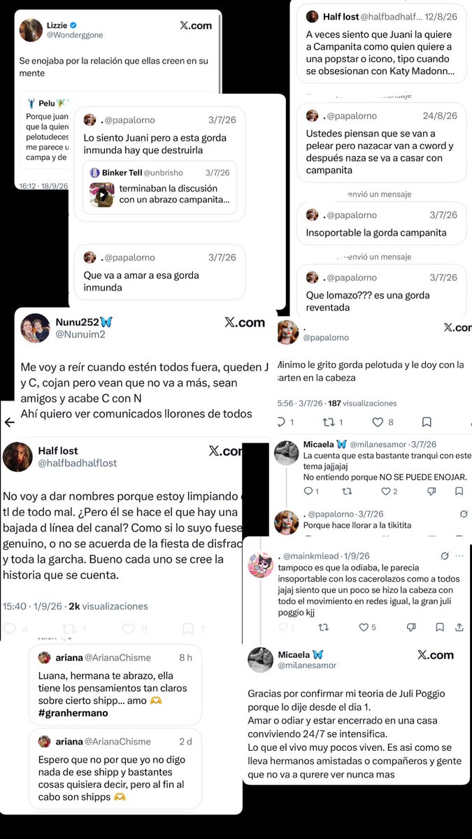 muitoforchi's tweet photo. aca tienen algunos tweets de ustedes bardeando a campanita e invalidando lo que dice su favs, a algunas J las sigue y no les importa e igual twittean todo esto https://t.co/0soEfFz0Z4