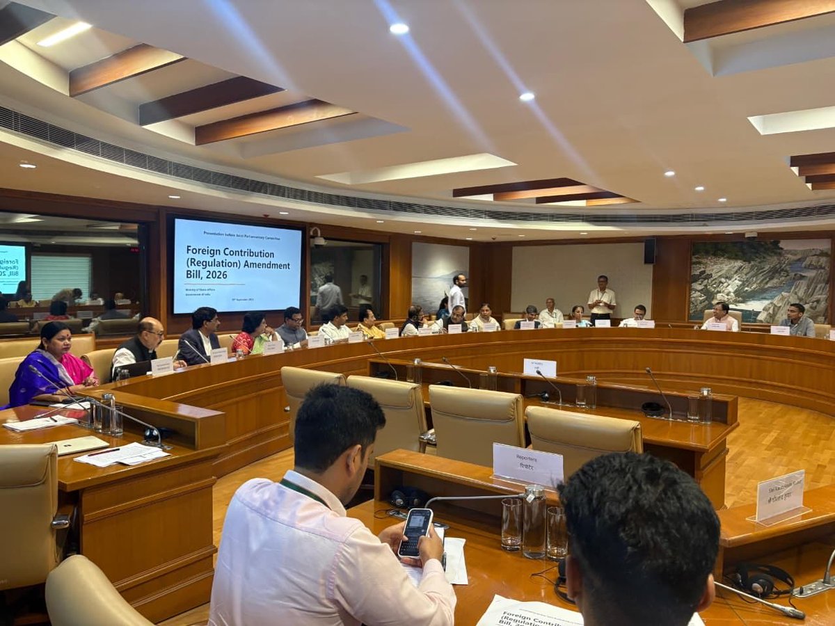 PWilsonDMK's tweet photo. I attended the first sitting of the Joint Parliamentary Committee (JPC) on the Foreign Contribution (Regulation) Amendment Bill, 2026, where representatives of the Ministry of Home Affairs briefed the Committee.

Along with our DMK Party Deputy General Secretary, Hon’ble Thiru A. Raja, MP @dmk_raja, as per the instructions of our Hon Thalaivar @mkstalin, we have sent a letter to the Hon’ble Chairman of the Committee, Thiru Sanjay Jaiswal, MP, seeking transparency in the Committee’s proceedings, pre-circulation of witness lists and papers, and calling for inclusive, nationwide, wider stakeholder participation, including representation from States with substantial minority religious communities.
@mkstalin @Udhaystalin @arivalayam