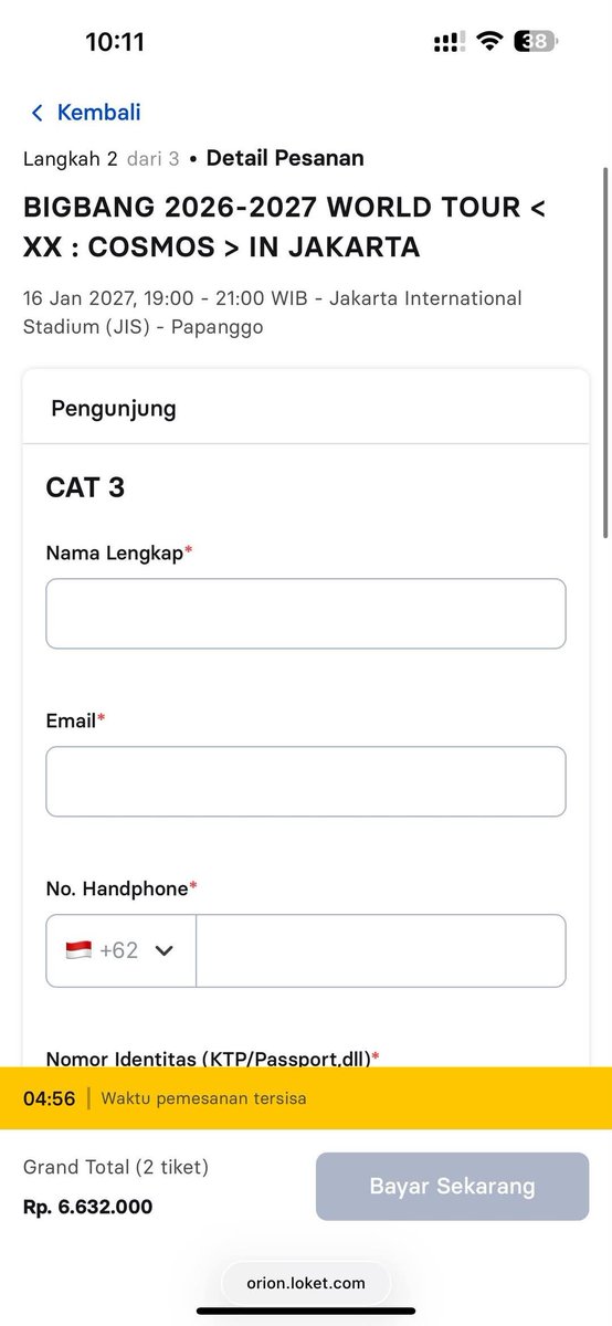 doortickagent's tweet photo. Wts bigbang in jakarta cat 3 nih . Pake data sendiri kalo mau . Gasss gercep yaaa . Siaap cepet aja yaa. https://t.co/5B96XdYKxj