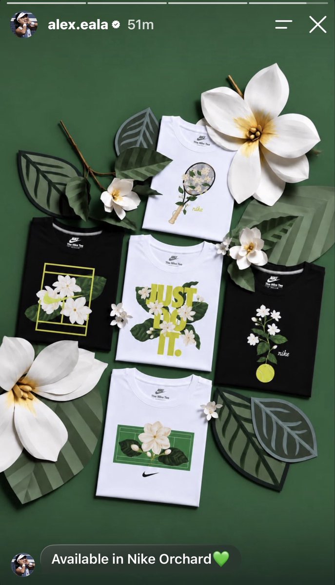 gamesetmtcheala's tweet photo. new alex eala x nike sampaguita shirts! https://t.co/mQrSEuuNVs