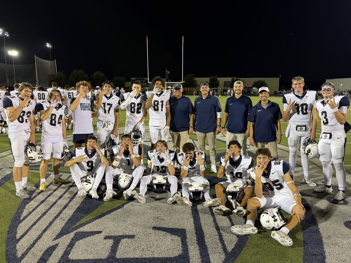 CoachTKeller's tweet photo. Proud of these guys. Kept finding a way tonight to get the job done. #BlueLightsWillShine https://t.co/3ck7UaVTLW