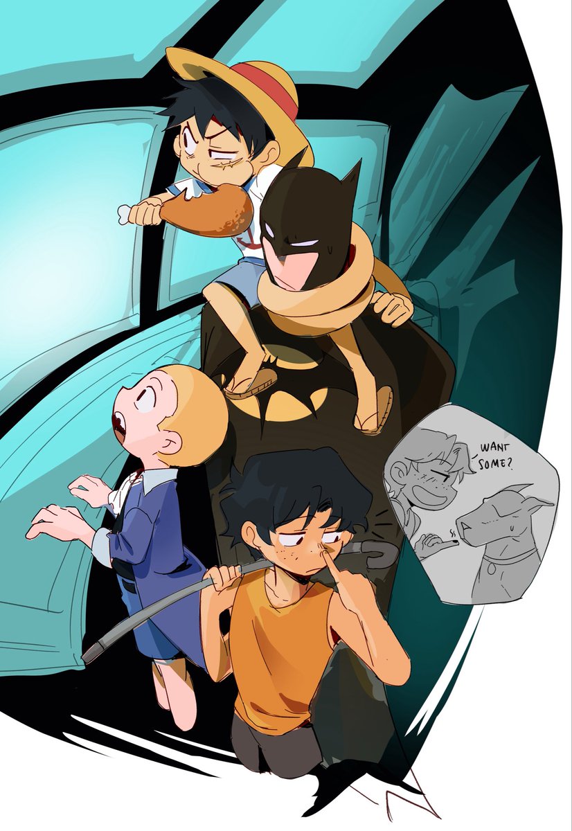 erasartt's tweet photo. [WIP] nosy ahh kids #asl #batman https://t.co/aVfIl57K3J