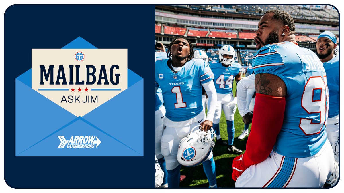 jwyattsports's tweet photo. This weekend's overflowing @Titans mailbag has arrived, ahead of Sunday's game vs the @Eagles.

READ https://t.co/MSbft2aNtY https://t.co/yEti88JdWy