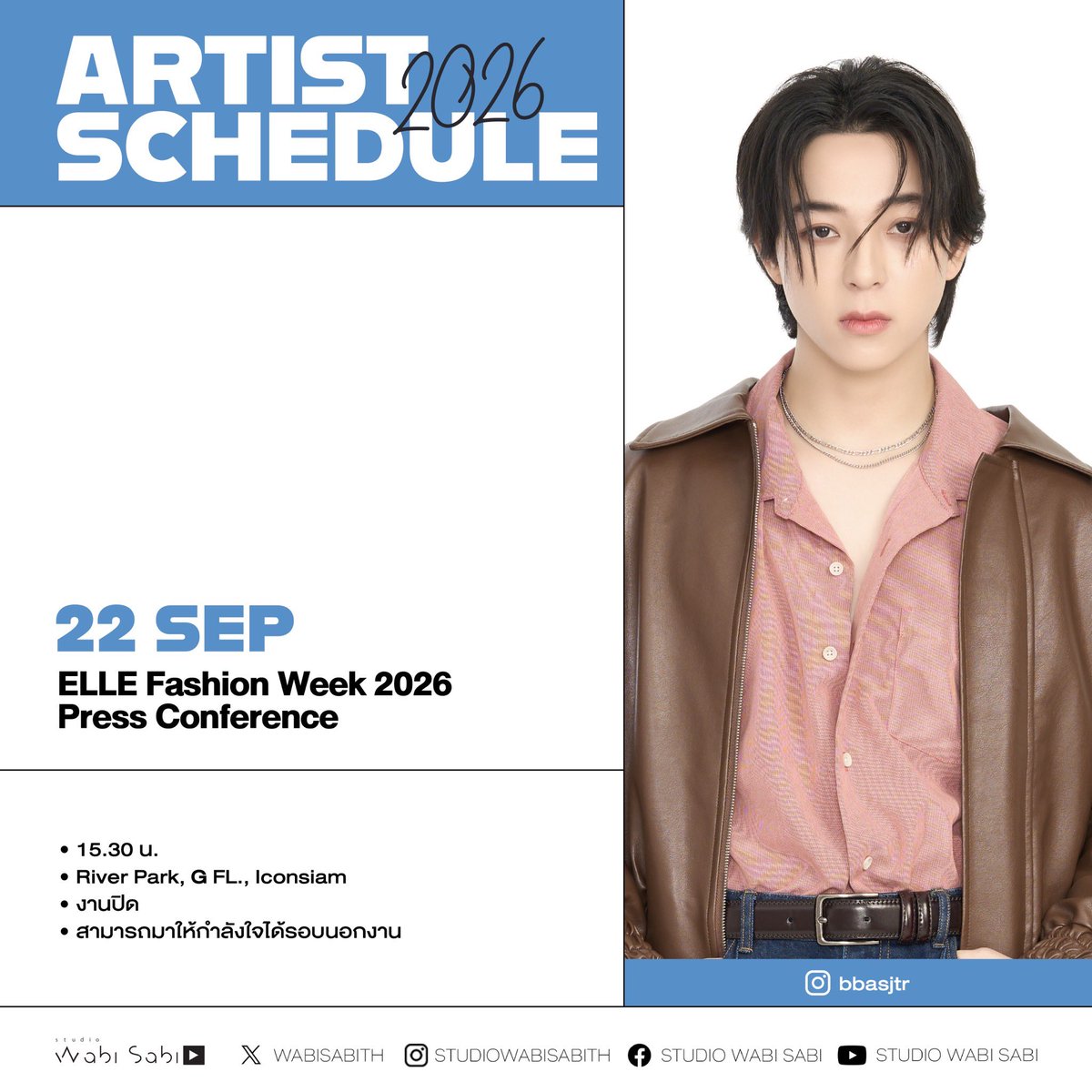 wabisabiTH's tweet photo. [Artist Schedule]
#StudioWabiSabi https://t.co/cF7bNtbPkP