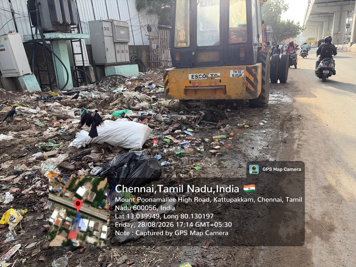 Nassah on X: "Illegal dumping of solid waste at Mount Poonamallee High ...