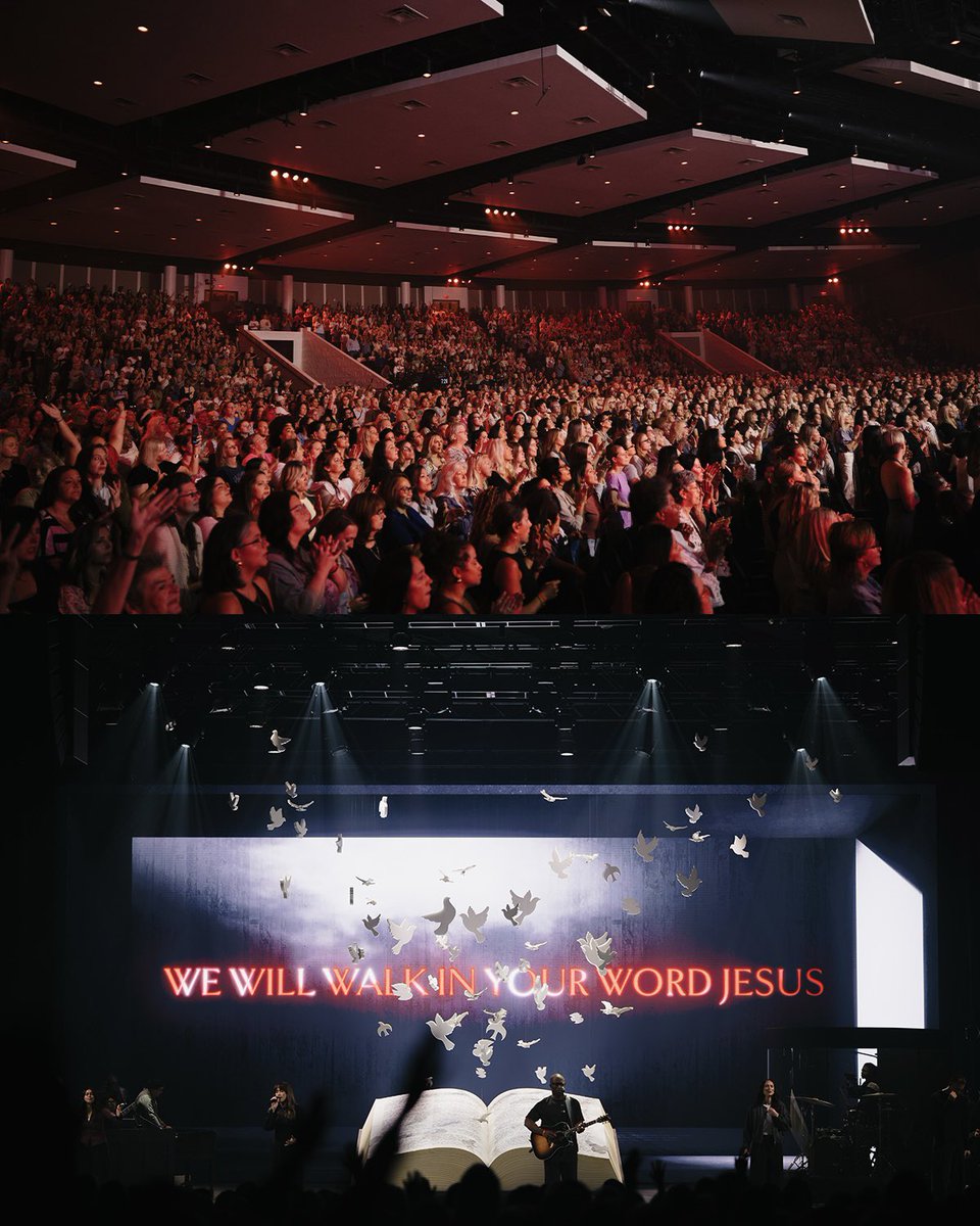 Jentezen's tweet photo. Something powerful happens when women gather and tonight was no exception. Thank you @LysaTerKeurst for kicking off DIVINE Women’s Conference. https://t.co/83g42X4YgZ