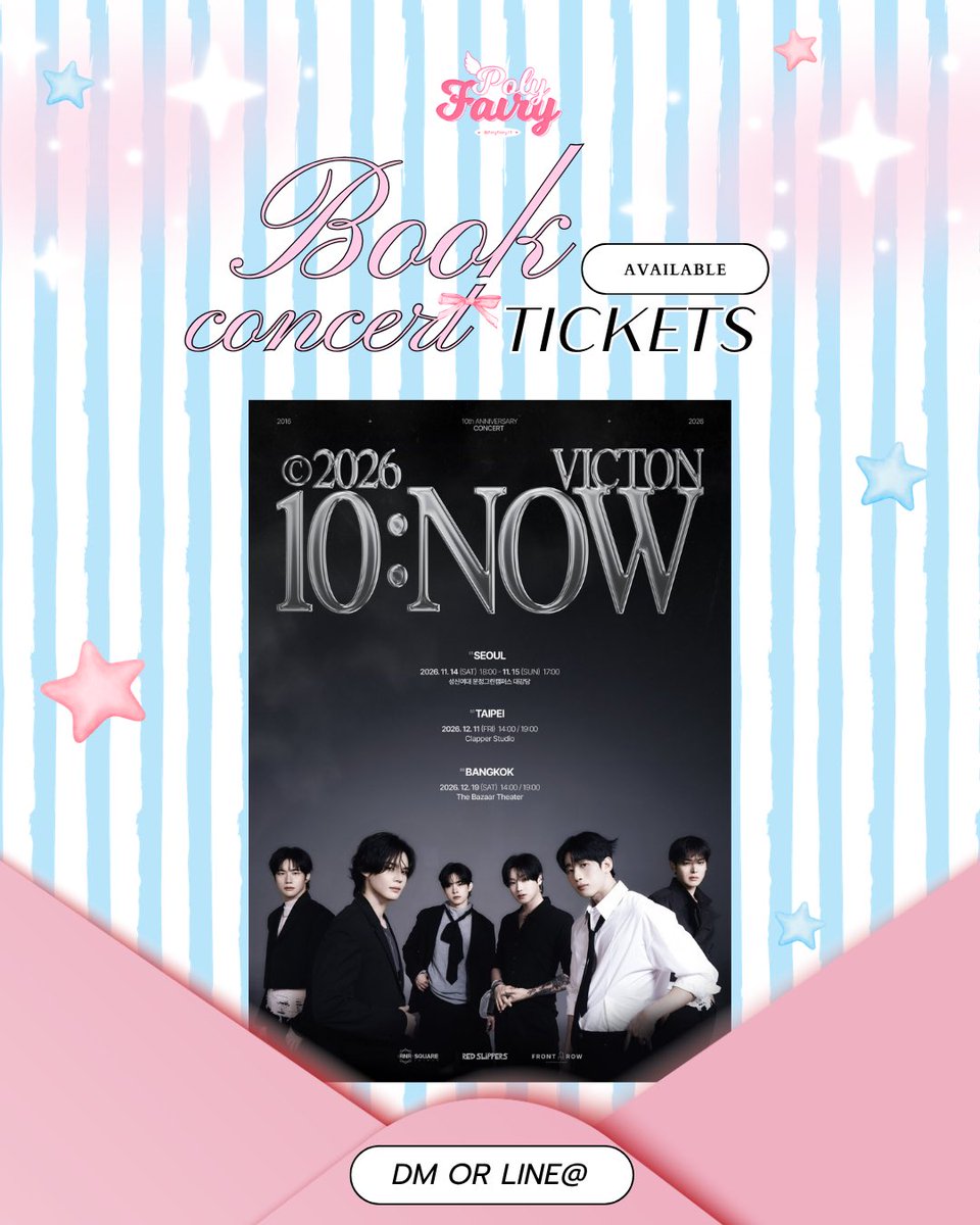 Polyfairy17's tweet photo. ━♡🫸🏻รับกดบัตร🫷🏻+ﾟ♡ ━
➖ค่ากด 300 (กดไม่ได้คืนเงินเต็มจำนวน)
➖กดแบบ 1:1 ไม่ซ้อนคิว
➖ยูสลูกค้า  / ยูสร้าน 

🗯️จองคิว / สอบถามรายละเอียดทาง DM หรือลิ้งไลน์บนไบโอ

#2026_VICTON_CONCERT  
#10_NOW  
#Redslippers https://t.co/Q85PdwssFF