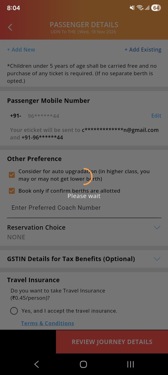 abulwaiskhan's tweet photo. @RailMinIndia @AshwiniVaishnaw 
What is this if we cannot book ticket through official app then what is the use of it ? Kindly look into the matter https://t.co/RE1BKFUqNp