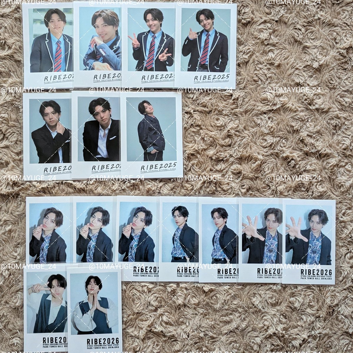 10MAYUGE_24's tweet photo. 【譲渡】石川凌雅 バースデーイベント バーイベ グッズ チェキ風 アクスタ

譲：画像参照

求︰チェキ風→¥400/1枚
アクスタ→¥1200/1個、
(⭐️は開封跡のため¥1000)

10/1,2 ヒプカリ・BoPでの手渡し
郵送希望の場合は＋送料

検索からでもお気軽にお声掛けください。 https://t.co/jVODa5bWvI