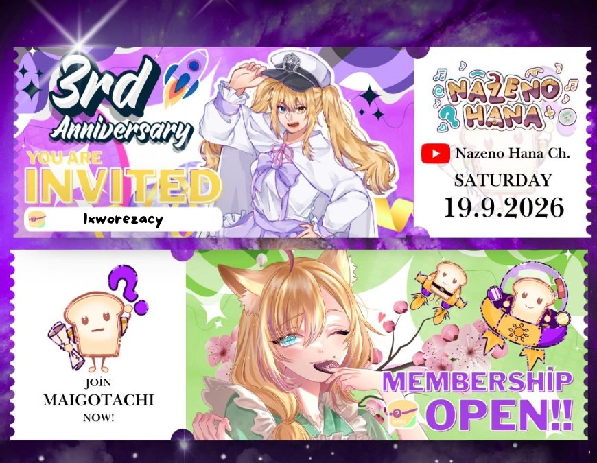 ixworezacy's tweet photo. Aww yey, dapet undangan Anniversary kak Hanya yang ke-3 nih. Hari Ini? OMAIGOT.
📅: 19 September 2026
⏰: 19.00 PM WIB(GMT+7)
🔗 : https://t.co/vRrwh5vZ2m
Eh kak Hana pingin mengenal lebih nih, bisa cek form ini deh.
📚: https://t.co/Ab2FGqp9lU
#VtuberID #VtuberJP https://t.co/pHV205uA7K
