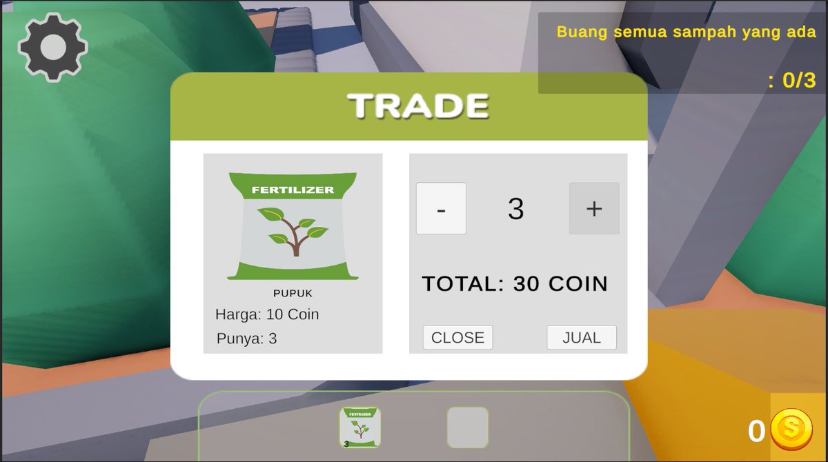 aveludumstudio's tweet photo. An educational game about waste management for Makassar. The concept is simple: players explore the city, collect trash, sort it, and dispose of it properly.
#GameDev #Makassar #Unity3D #IndonesiaGameDev https://t.co/txuKOR9NtZ