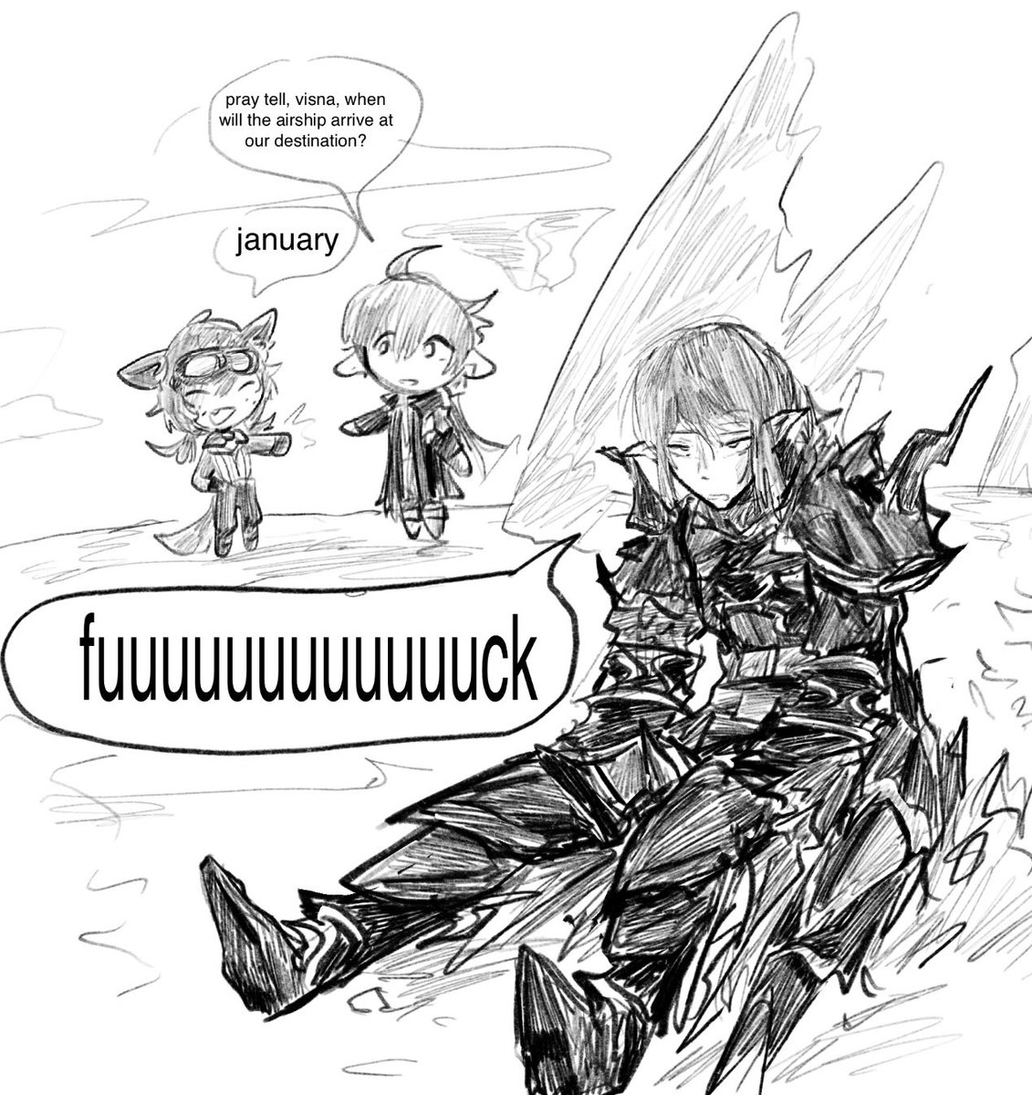 foafstal's tweet photo. ffxiv 7.56 spoilers   unmoored isle https://t.co/qGR25LiRyY
