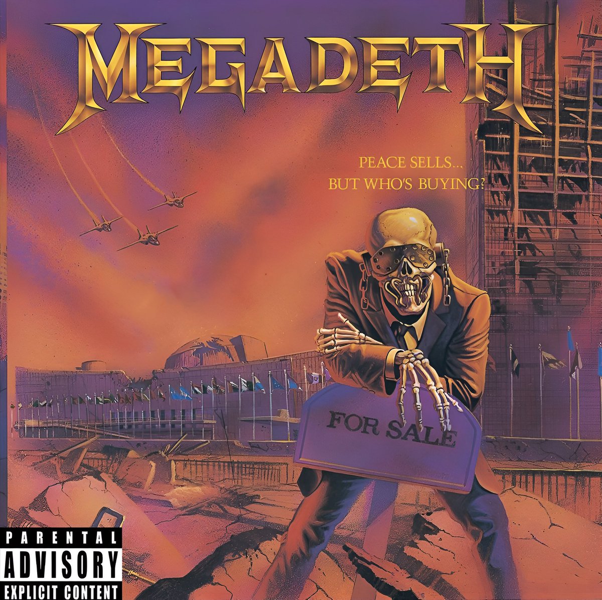 ThisDayInMETAL's tweet photo. On This Day in Metal September 19th, 1986 

Megadeth released their classic album “Peace Sells… But Who’s Buying?”

A thrash metal landmark featuring “Wake Up Dead,” “Peace Sells,” “The Conjuring” and “Devils Island.”

What’s your favourite track?

#ThisDayInMetal #Megadeth #PeaceSells #ThrashMetal #MetalHeads