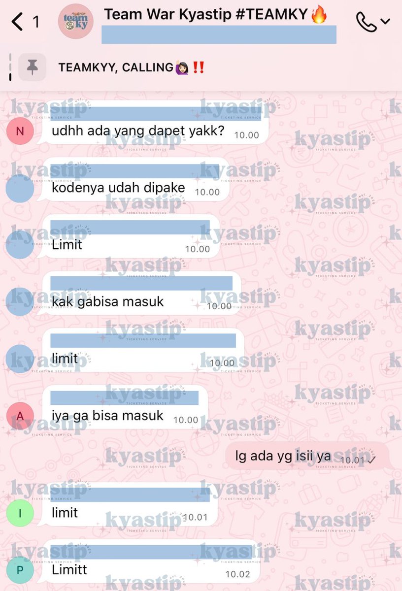 kyastip's tweet photo. but for today lancarrr bgt! #TEAMKY securing BIGBANG 2026-2027 WORLD TOUR < XX : COSMOS > IN JAKARTA Indosat Presale on 10.00! 😆❤️🔥
10.00 limit code = sudah ada yang masuk & isi data, 10.03 proses payment, 10.06 SECUREEED ❤️🔥 https://t.co/TIYmTdwI4F