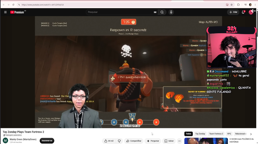 FelpsUpdate's tweet photo. 💻 Felps esta assistindo o video “tay zonday plays team fortress 2” https://t.co/wyNZSTrGBP