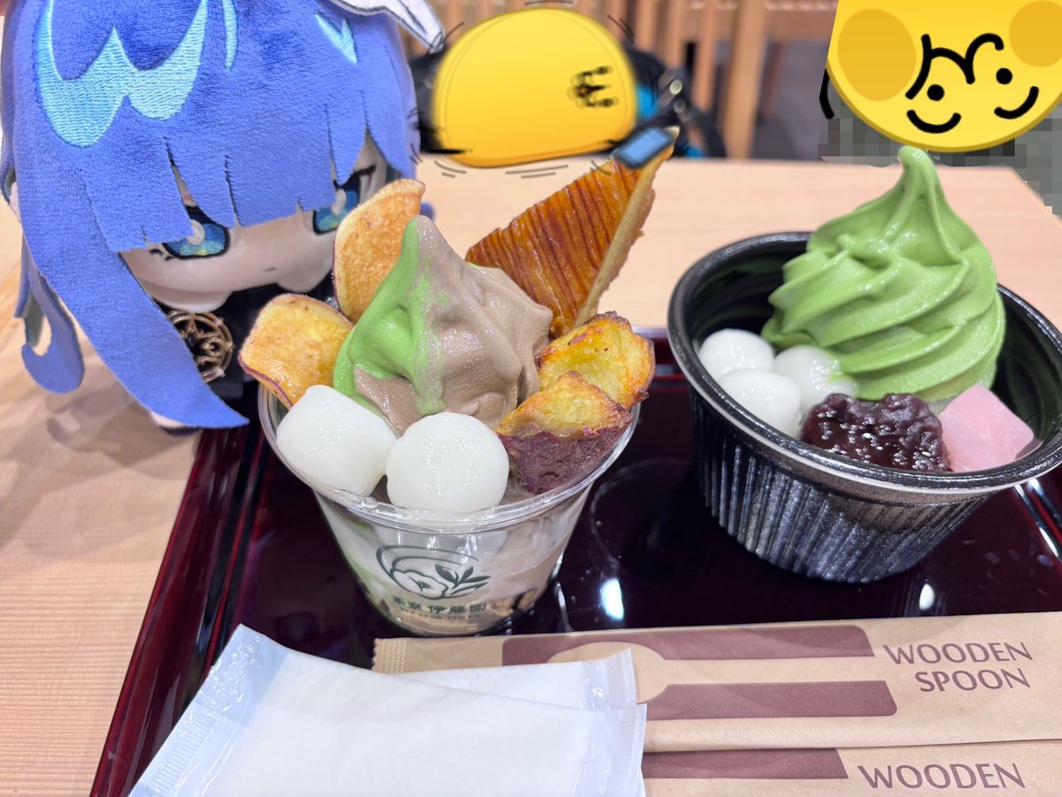 fui_21's tweet photo. 伊藤園のカフェ的なとこに来ております！！

僕のは抹茶&amp;ほうじ茶さつまいもパフェみたいな名前のやつで、セントレア限定？らしい

結構な量あったけど、甘さ控えめで最後の一口まで美味しかったです！！！

#ﾒﾒ旅 https://t.co/MCp4NiTNjh