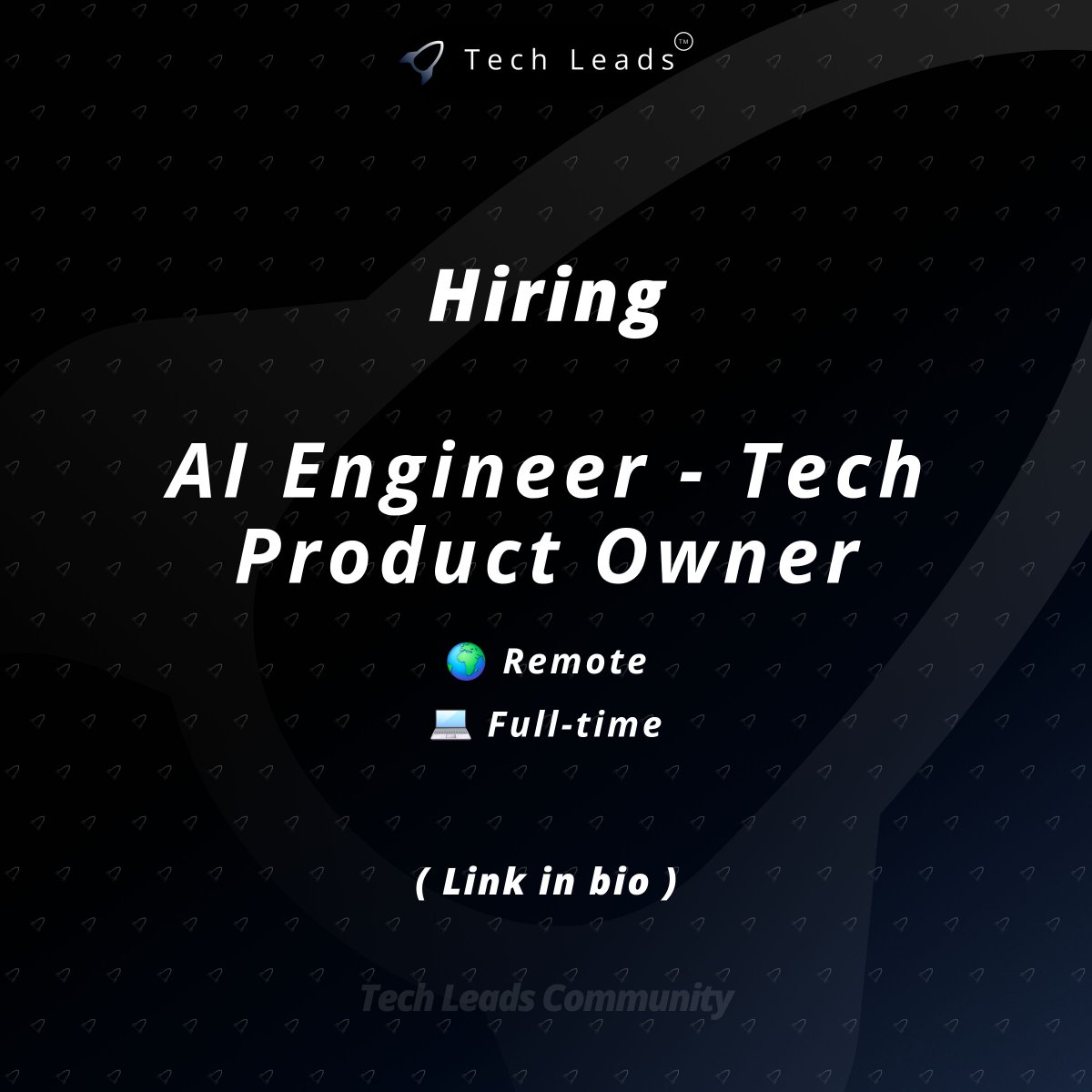 tleadscommunity's tweet photo. Hiring AI Engineer - Technical Product Owner (Remote)

A remote e-commerce company building proprietary AI infrastructure and scaling AI-driven tools into B2B SaaS products.

👤 AI Engineer (Remote, Europe)

Build AI systems across LLMs, vision, image and video generation. Strong Python, Next js, AI APIs and agentic workflows required. Experience with ComfyUI, Diffusers, LangChain, CrewAI or serverless GPU platforms is valued.

🚀 Apply: Link in bio

Lead Id: 17896