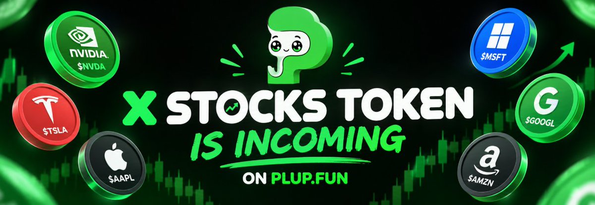 plupdotfun's tweet photo. $PLUP Update

We’re currently working on the next update for https://t.co/KSqSkKpv6U.

We’ll be adding tokenized stock pairs to the platform, giving creators more options when launching and pairing their tokens.

More updates are coming as we continue building.

ca : FtPqvT9exivoALnS4yJHQtKCwXmccAorCB9To7iSpump
