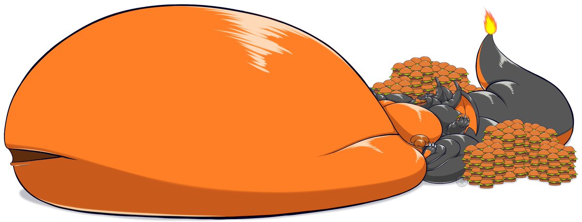 FatassCharizard's tweet photo. Keeping my big belly happy by going on a burger binge

Artwork done by @LogicalDuality https://t.co/3Y5rE4YaVP