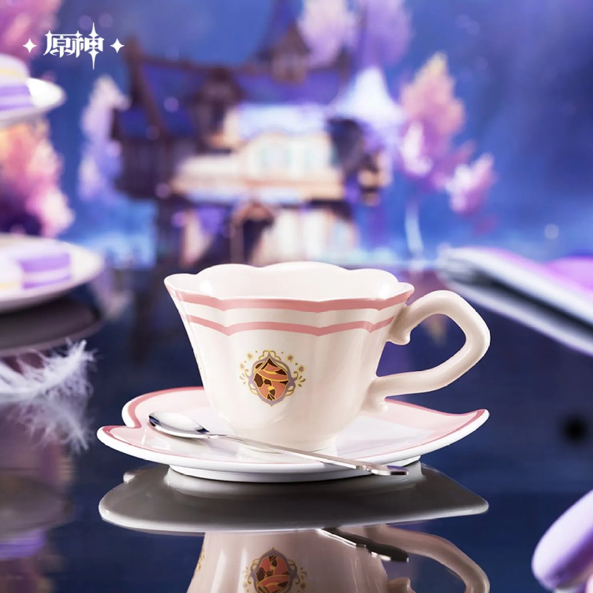 GenshinUniverse's tweet photo. Nicole Themed Afternoon Tea Cup &amp; Saucer Set

#GenshinImpact https://t.co/MHJHCRdUtU