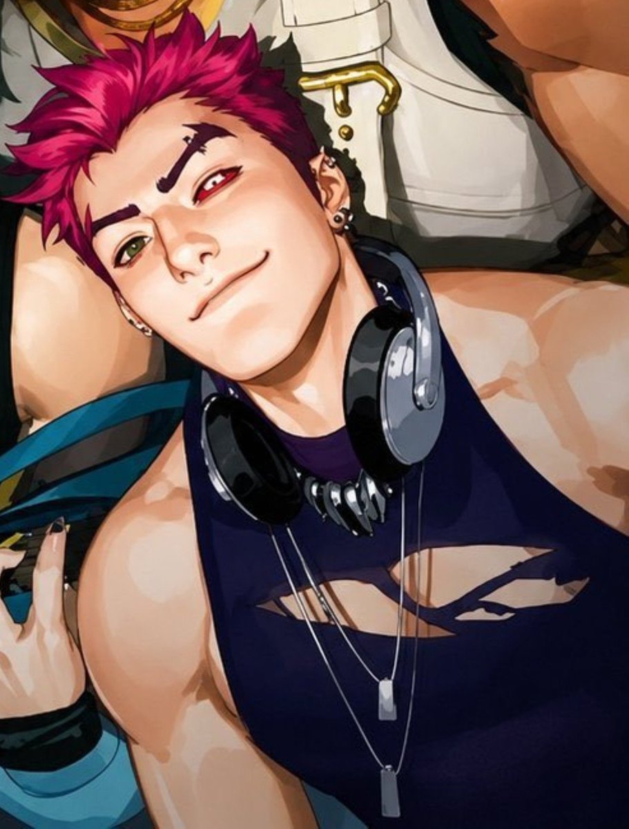 bunnitsukii's tweet photo. new kayn is so katsuki hear me out.. Just hear me out please look at that smirk he's sooooo mischievously cute https://t.co/q6rhnrCrGh