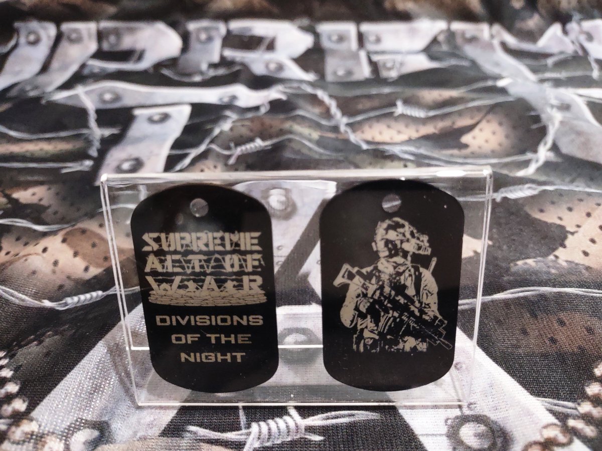 VotNmetal's tweet photo. One year later and I still love how good these dog tags for the latest album came out! https://t.co/470RPJOa1z