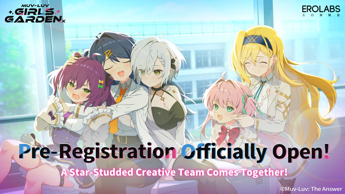 KaroshiMyriad's tweet photo. The demo is now available on Steam for the English release of idle gacha game "Muv-Luv Girls Garden" which will release this year: https://t.co/phXs4qhgYR

Preregistration is also now available for the R18 version of the game:
- Johren: https://t.co/01BAPrmRPO
- Nutaku: https://t.co/SdmHtbUPkY
- EROLABS: https://t.co/sqwIElbzbn
#MUVLUVGG #MLGG