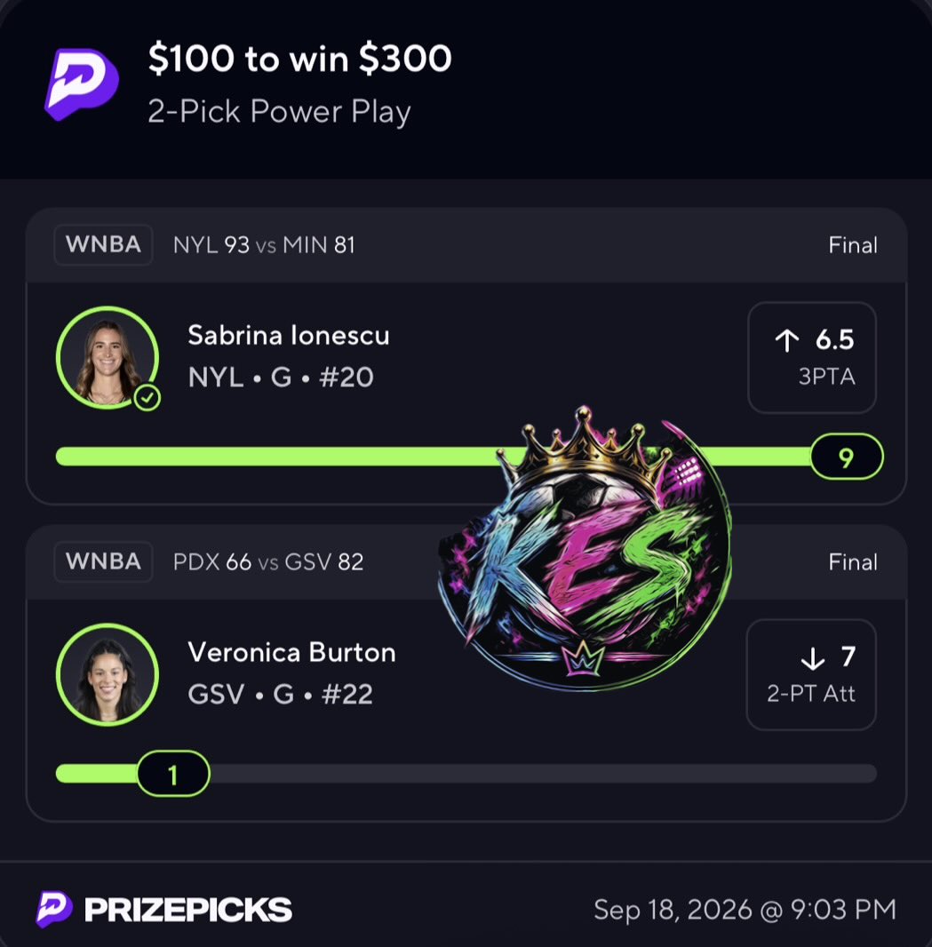 KirbyEatsSlips's tweet photo. JOIN DISCORD !!! People cashing daily for free !!! #PrizePicks #Gambling𝕏 #WNBA https://t.co/GLgS0rBDrP