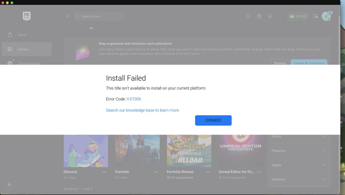 buckbro112's tweet photo. @TimSweeneyEpic  it won’t let me launch Fortnite on my Mac https://t.co/JXOy5A1VB3