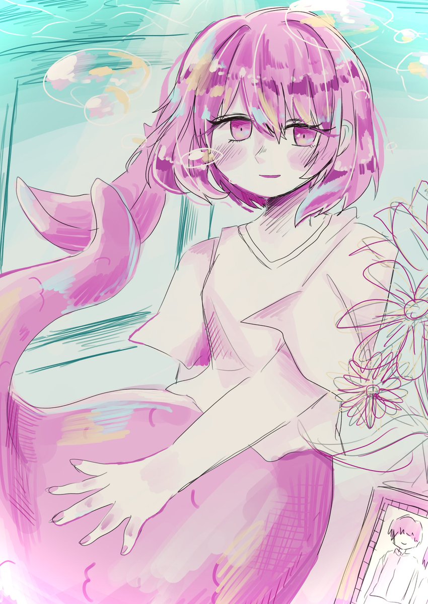 Mighuhh's tweet photo. #IyowaGirlsDraw 
#いよわガールズ
水死体にもどらないでFA https://t.co/lOkUjKZSad