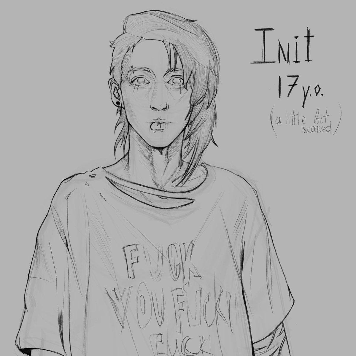 zetsenira's tweet photo. A quick sketch of my OC, Init.
Here he is 17 years old, and most likely he is scared now, because his mother once again found weed or rapira among his things 

#OC���ㅤ #digitalartㅤㅤㅤㅤ #Init https://t.co/1sZOGAsGLy
