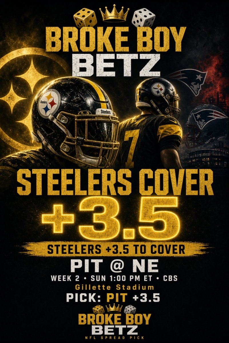 jmitz44's tweet photo. 🚨Tail at your own risk🚨
The Steelers will look to keep some momentum going as they run up against the Patriots this weekend.
> Pittsburgh secured a win against New England on the road last season
>Pittsburgh only allowed 4.2 Yards per play against the Falcons
>New England WR room is thin this weekend without AJ Brown
This game will be ugly but let’s at least make some money off the ugliness. 
$100 —> $214 on Kalshi