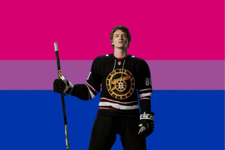 powvenie's tweet photo. Flag for bisexuals who love Ilya Rozanov <3 https://t.co/Yg5z1alnDQ
