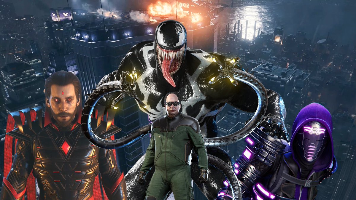 Beyond_TLOU's tweet photo. Insomniac #Marvel Big Bads Ranked
(look through the thread)
#SpiderManPS4 #SpiderManMilesMorales #SpiderMan2PS5 #WolverinePS5 https://t.co/gNsmenCwEP