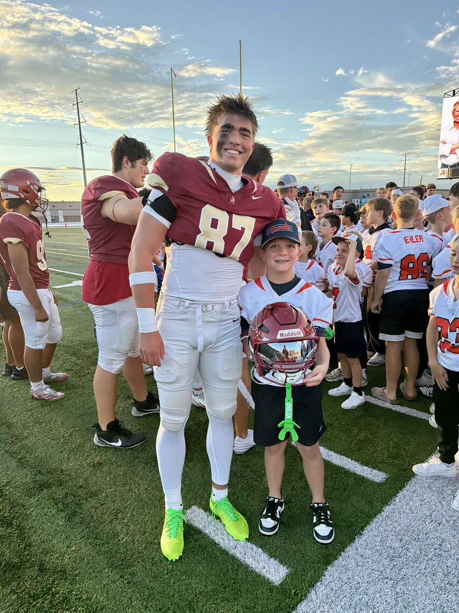 JaronCohen1's tweet photo. Big win 56-13. Homecoming and Hawks night. Defense responded at half and offense was electric. Proud to be a part of it. https://t.co/TRh8icVUb1