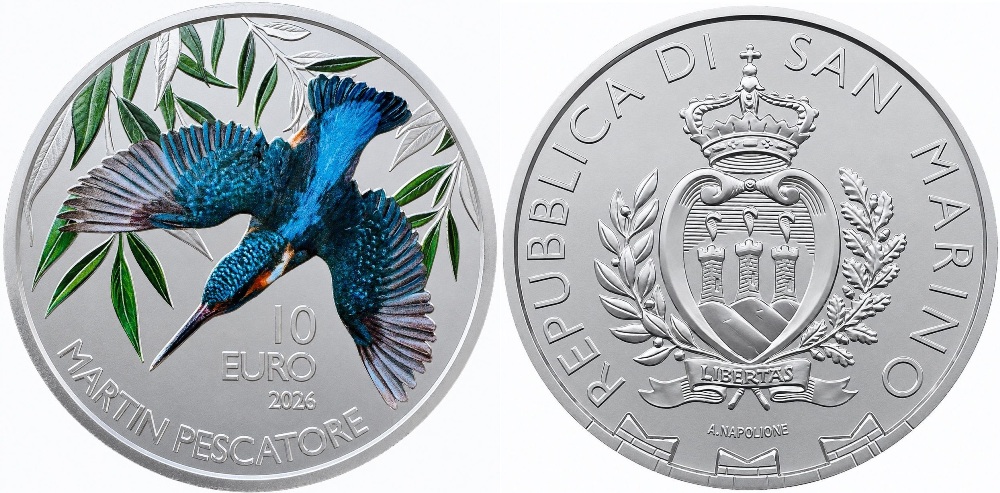 WorldCoinsNews's tweet photo. DFN #SanMarino 🇸🇲 #10Euro "Martin pescatore" Fauna di San Marino
https://t.co/IA52CvjaBS https://t.co/sANHcgVolQ