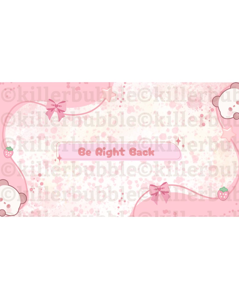 killerbubbleTTV's tweet photo. Pink Kawaii Twitch/YouTube pack
Twitch overlay pack. Includes Starting Soon, Be Right Back, Ending Soon screens plus matching banner. 1920x1080 PNG ready for OBS, Twitch and YouTube. Link in bio #artist #streamoverlay #twitchgraphics #smallstreamer https://t.co/hGL5L8gbEF