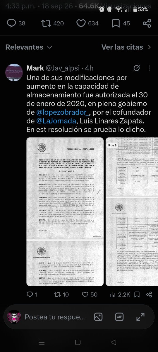 ErickRodolfoL14's tweet photo. @GMonroyEnergy Efectivamente, ya se acreditó su origen licito, tremendo ridículo que hizo la 4T https://t.co/k8ihc4dCaP