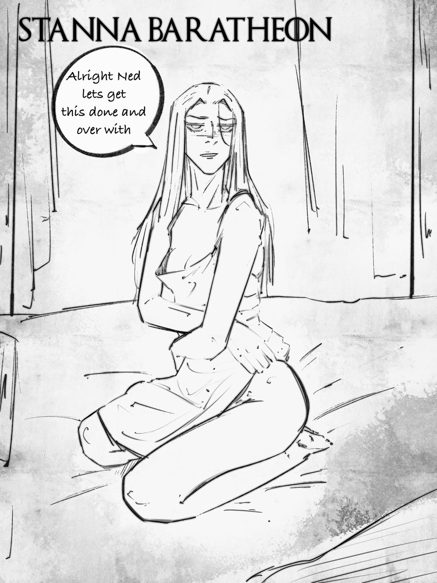 Rainboria's tweet photo. Fem Stannis Baratheon betrothed to Ned whilst Fem Robert is promised to Rheagar? 

#asoiaf #gameofthronesart #gameofthrones #robertbaratheon #nedstark https://t.co/3v0OEVYlAH