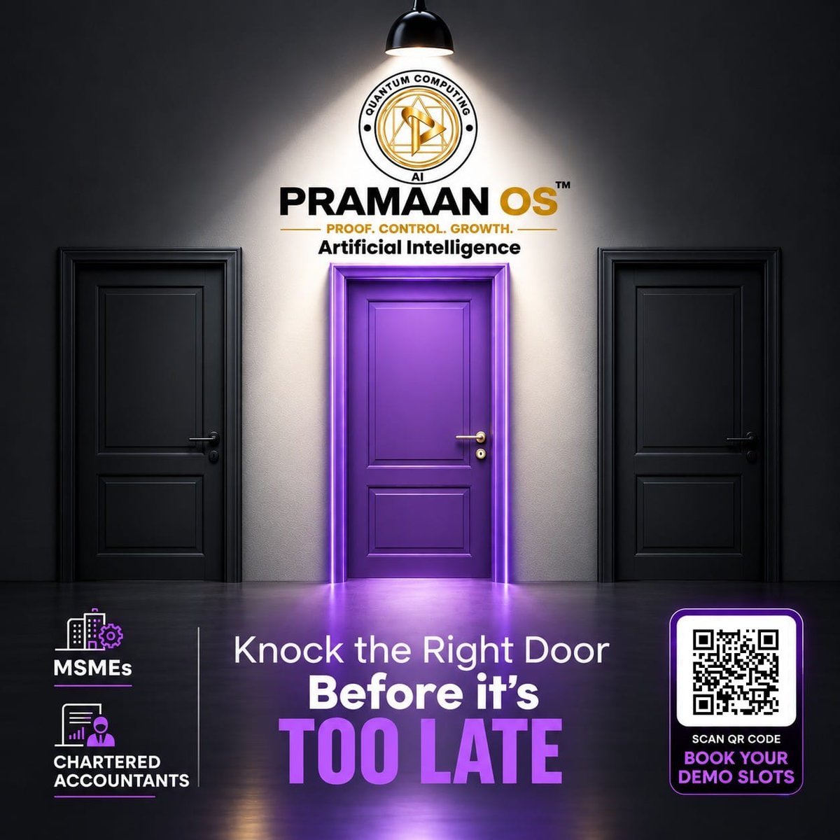 PramaanOS's tweet photo. Every business faces moments where the right decision can make all the difference.

PRAMAAN OS™ brings AI-powered intelligence to MSMEs and Chartered Accountants—helping identify risks, simplify compliance, uncover opportunities and act before problems become costly. https://t.co/Ihbc2bRbF8