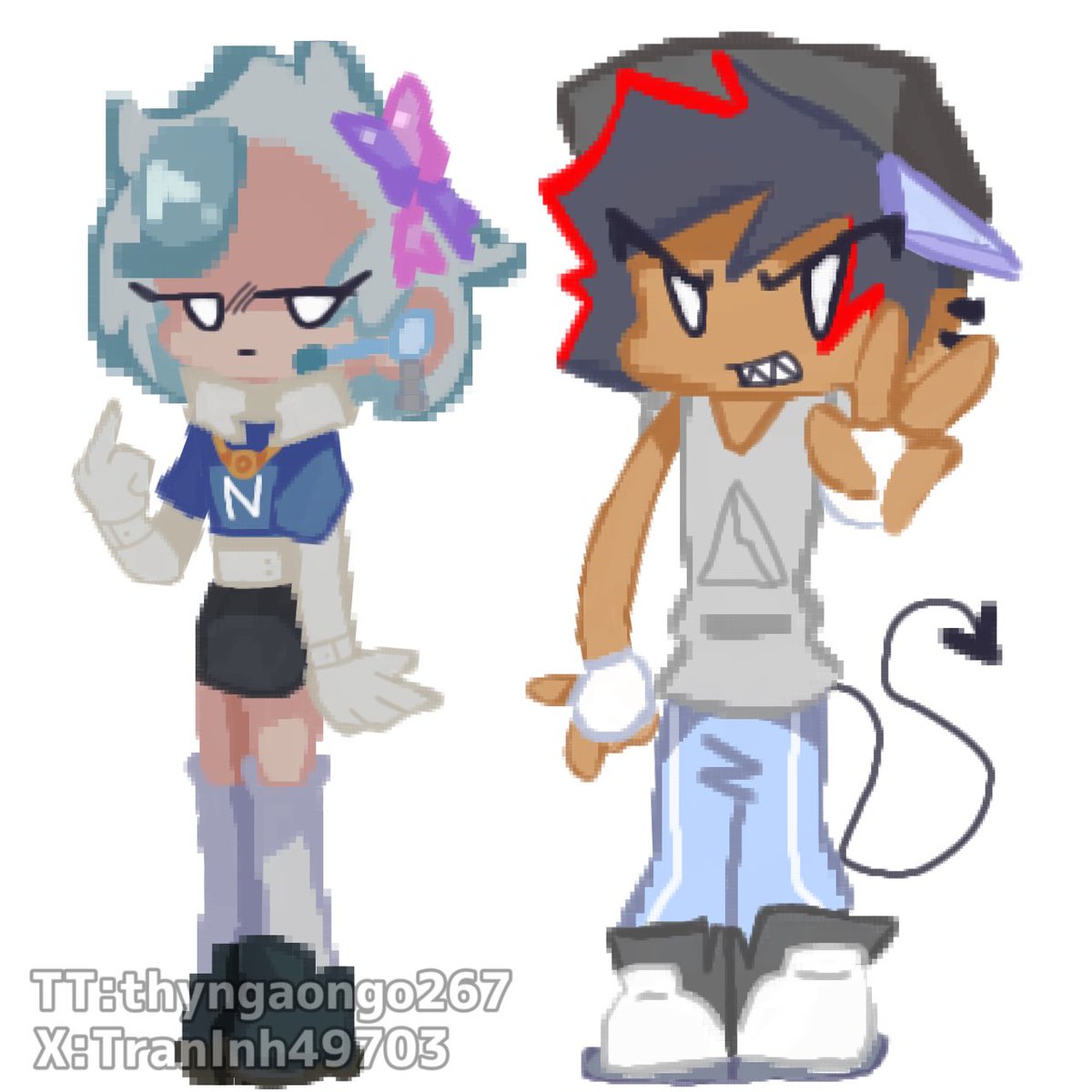 TranInh49703's tweet photo. D-side rewrite oc! (Btw oc blaxe is @MoniqueWhi13755 )#fnf #fnfdside #oc https://t.co/tZRxa34A5d