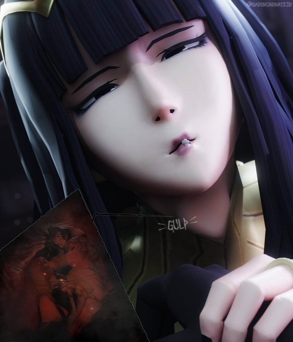 sadincarnate3D's tweet photo. As painful as it is to hear Robin thinking about the wellbeing of women other than her, Tharja lovingly endures the nagging session.

It only makes her late-night snack — the minimized forms of her unwilling rivals — all the more satisfying.

[Comm for @BantyBantoras] https://t.co/ROVy95qfPP
